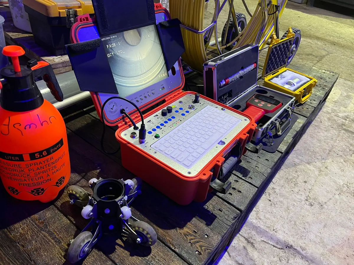 On-site setup before inspection